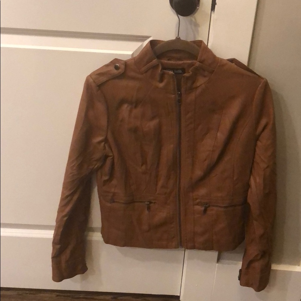 Faux leather jacket